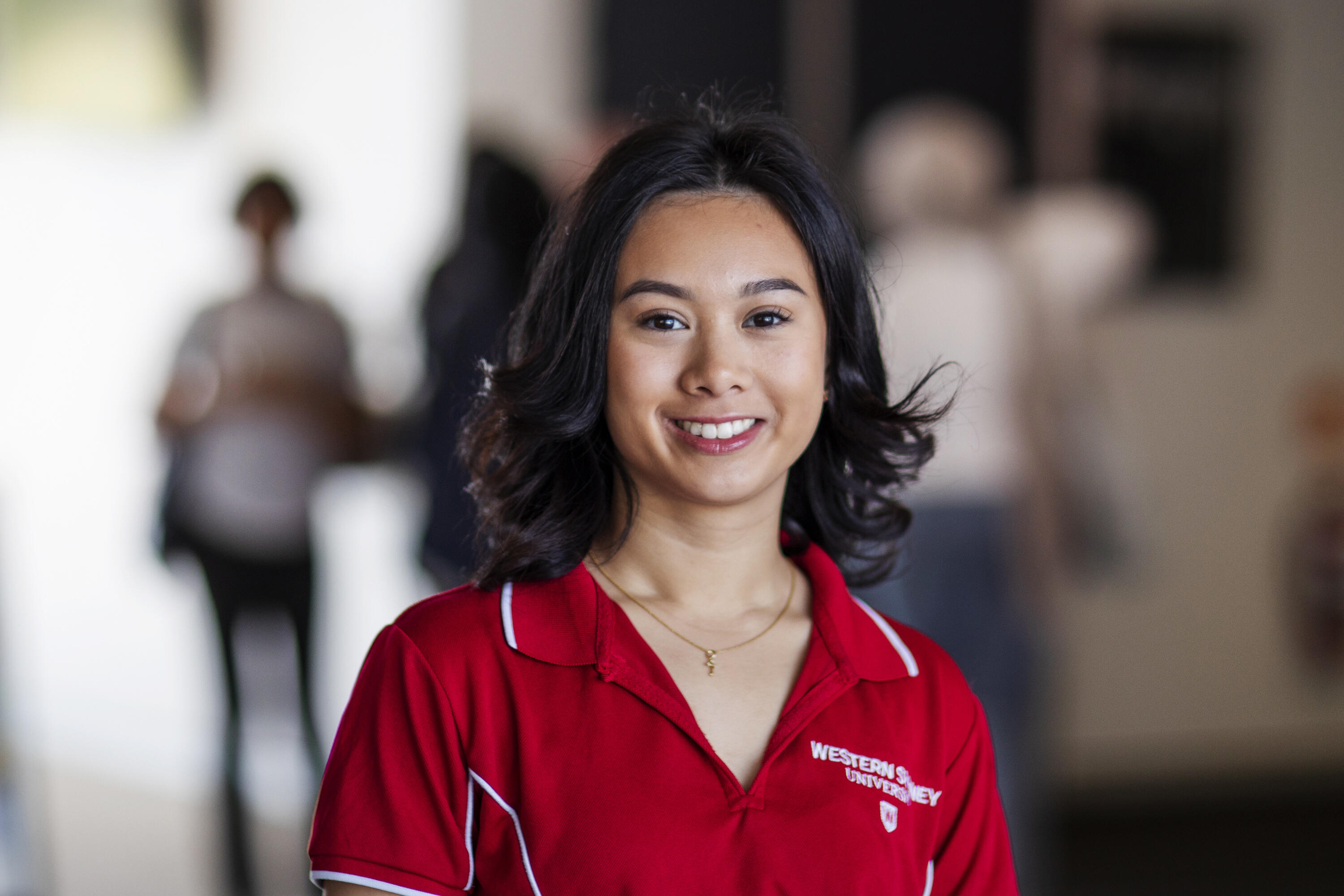 WSU female student smiling 